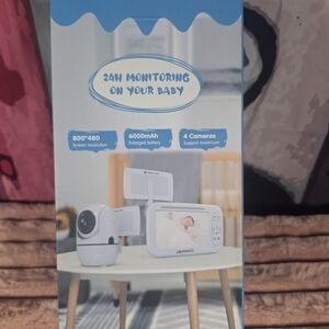 glam 24H Baby Monitor with Camera - White